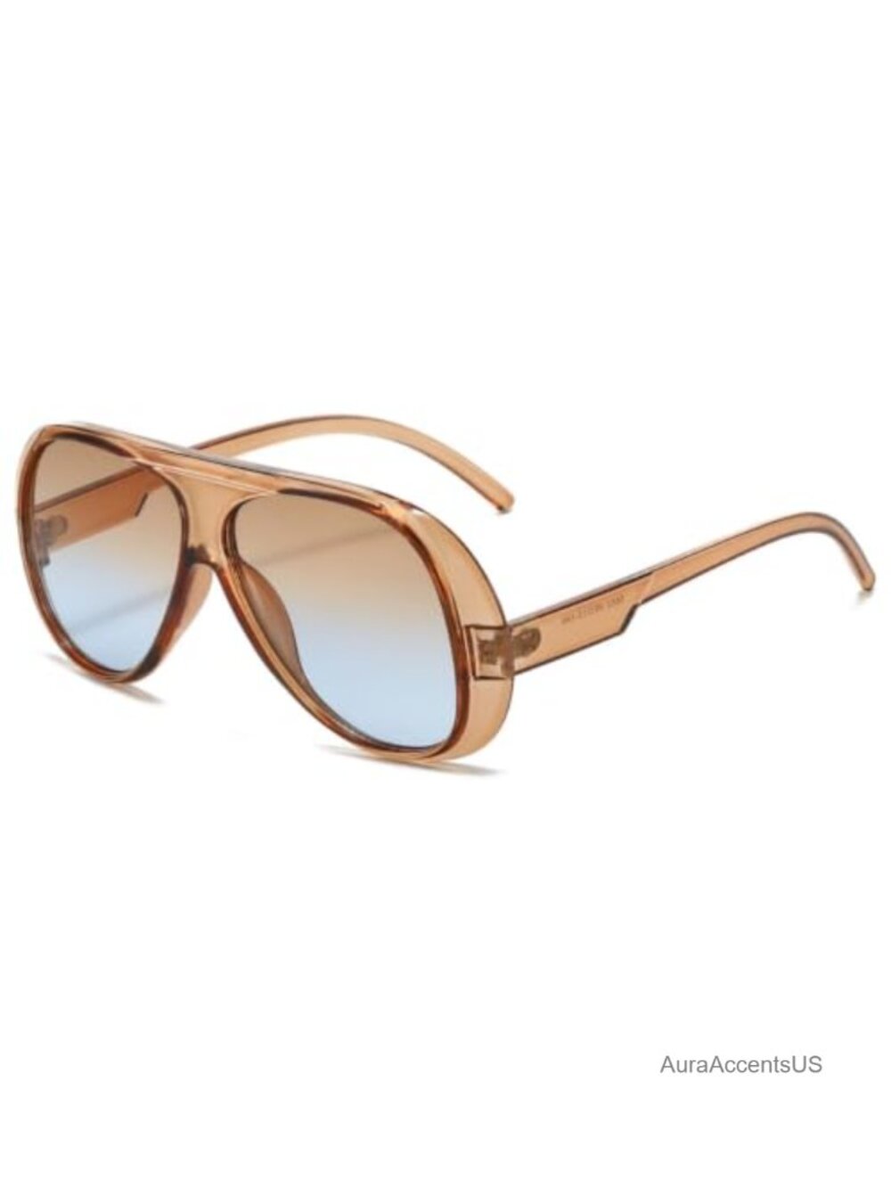 Oversized Aviator Sunglasses Retro Square Large Frame UV400 Shield